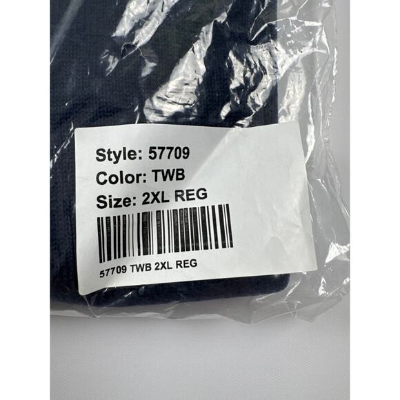 Duluth Trading Co. Strongarm Cotton ¼ Zip Mock Sweater – 2XL Dark Navy Blue NWT - Picture 4 of 6